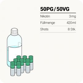 Liquid Station Nikotin Base (50VG-50PG) 500ml-3mg