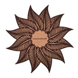 Shishauntersetzer aus Kork - Flower