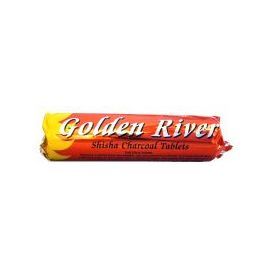 Shishakohle Golden River Yellow ca. 33mm Kohle